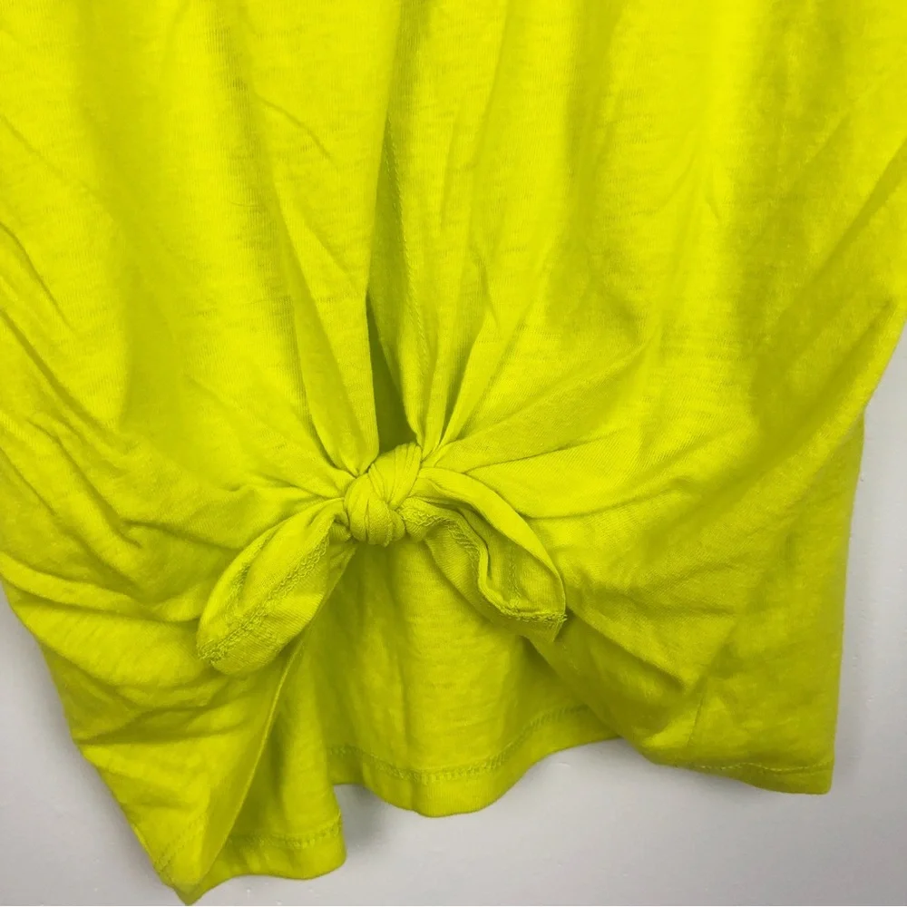 J. Crew Yellow Tie Bank Tank Top Size M - Picture 6 of 12